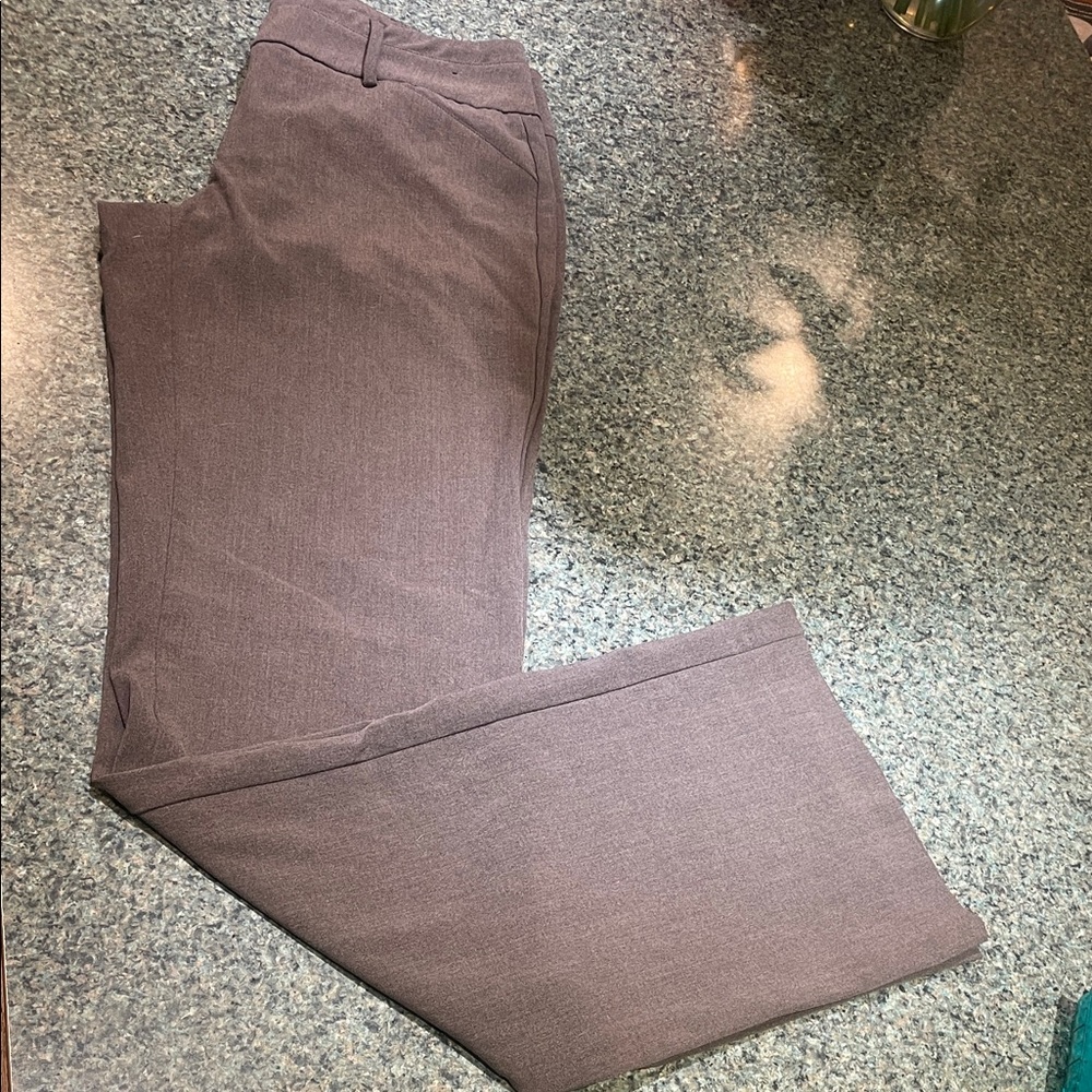 7th Avenue New York & Co. Suiting Collection Brown Slacks size 4 Tall